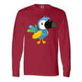 thumbnail image 1 of Inktastic Tropical Parrot, Colorful Parrot, Tropical Bird Long Sleeve T-Shirt, 1 of 5