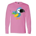 thumbnail image 1 of Inktastic Tropical Parrot, Colorful Parrot, Tropical Bird Long Sleeve T-Shirt, 1 of 5