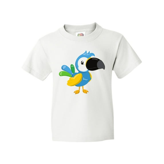 Inktastic Tropical Parrot, Colorful Parrot, Tropical Bird Youth T-Shirt