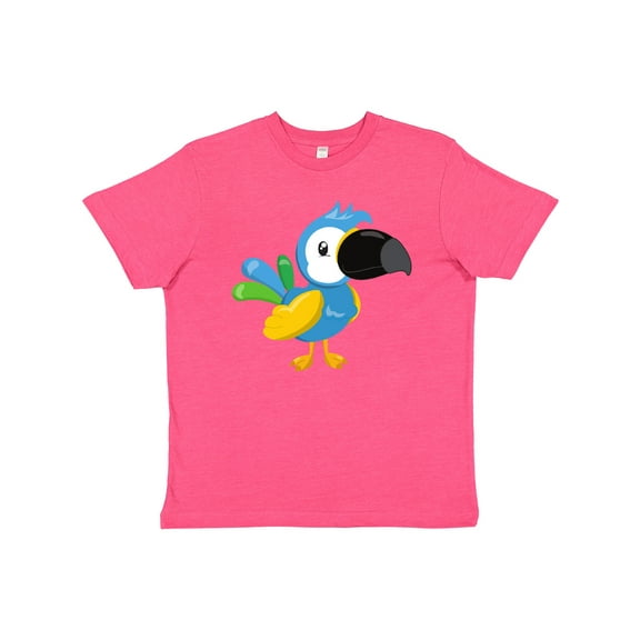 Inktastic Tropical Parrot, Colorful Parrot, Tropical Bird Youth T-Shirt