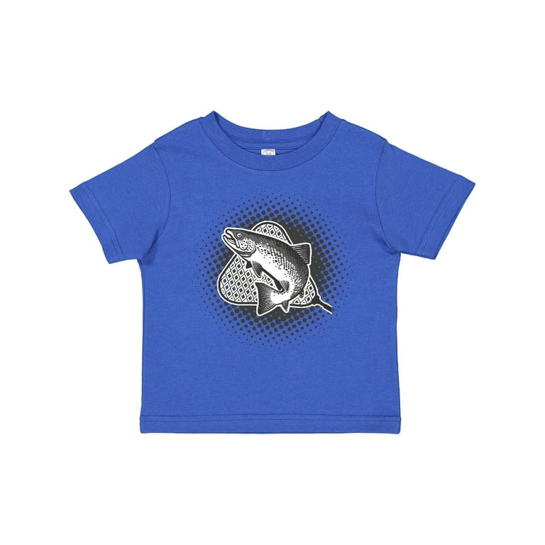 Inktastic Trout Fisherman Fly Fishing Boys or Girls Toddler T-Shirt, Toddler Boy's, Size: 2T, Blue