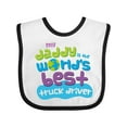 thumbnail image 1 of Inktastic Truck Driver Daddy Boys or Girls Baby Bib, 1 of 4