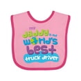 thumbnail image 1 of Inktastic Truck Driver Daddy Boys or Girls Baby Bib, 1 of 4