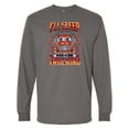 thumbnail image 1 of Inktastic Truck Driver Funny Big Rig Truck Driving Long Sleeve T-Shirt, 1 of 5