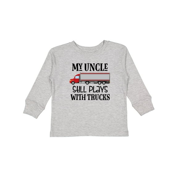 Inktastic Truck Driver Uncle Gift for Nephew Boys or Girls Long Sleeve Toddler T-Shirt