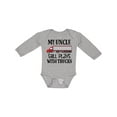 thumbnail image 1 of Inktastic Truck Driver Uncle for Nephew Boys or Girls Long Sleeve Baby Bodysuit, 1 of 5