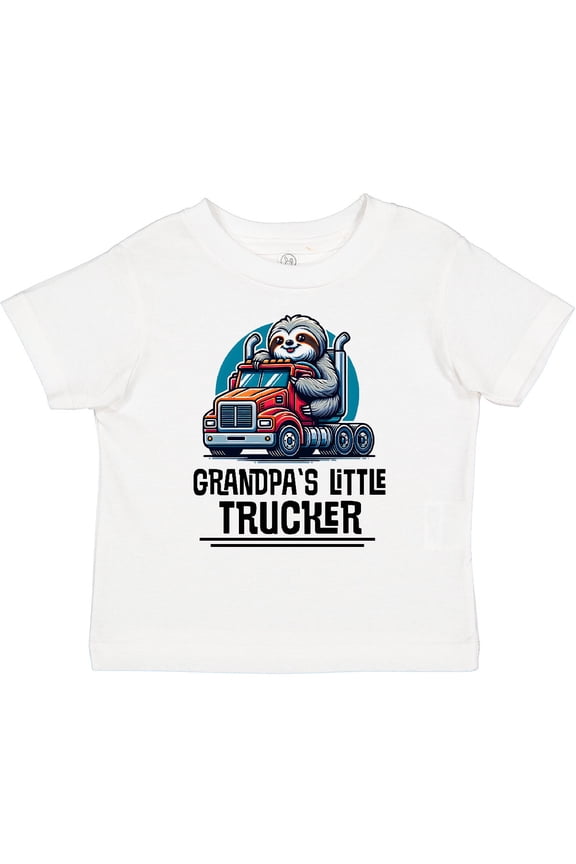 Trucking Grandpa Little Trucker Boys Toddler T-Shirt