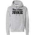thumbnail image 1 of Inktastic True Crime Junkie in Black Text Adult Hoodie Sweatshirt, 1 of 4