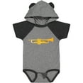 thumbnail image 1 of Inktastic Trumpet Gold Brass Music Instrument Boys or Girls Baby Bodysuit, 1 of 5