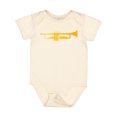 thumbnail image 1 of Inktastic Trumpet Gold Brass Music Instrument Boys or Girls Baby Bodysuit, 1 of 5