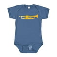 thumbnail image 1 of Inktastic Trumpet Gold Brass Music Instrument Boys or Girls Baby Bodysuit, 1 of 5
