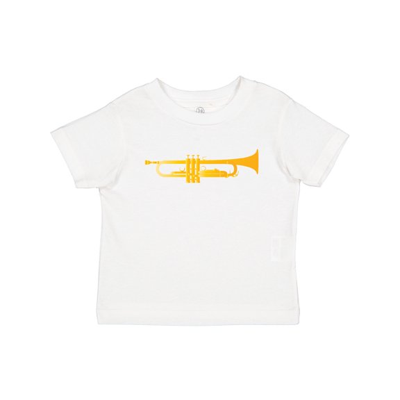 Inktastic Trumpet Gold Brass Music Instrument Boys or Girls Baby T-Shirt