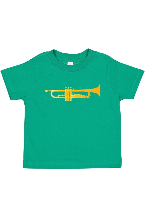 Trumpet Gold Brass Music Instrument Boys or Girls Baby T-Shirt