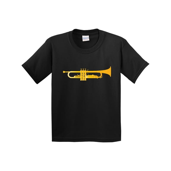 Inktastic Trumpet Gold Brass Music Instrument Youth T-Shirt
