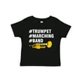 thumbnail image 1 of Inktastic #Trumpet #Marching #Band Hashtag White Text Boys or Girls Toddler T-Shirt, 1 of 5