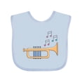 thumbnail image 1 of Inktastic Trumpet Marching Band Musician Boys or Girls Baby Bib, 1 of 4