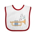 thumbnail image 1 of Inktastic Trumpet Marching Band Musician Boys or Girls Baby Bib, 1 of 4