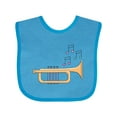 thumbnail image 1 of Inktastic Trumpet Marching Band Musician Boys or Girls Baby Bib, 1 of 4