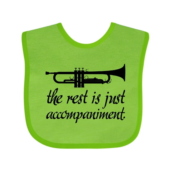 Inktastic Trumpet Music Joke Boys or Girls Baby Bib