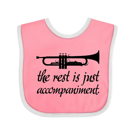 Inktastic Trumpet Music Joke Boys or Girls Baby Bib