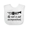 thumbnail image 1 of Inktastic Trumpet Music Joke Boys or Girls Baby Bib, 1 of 4