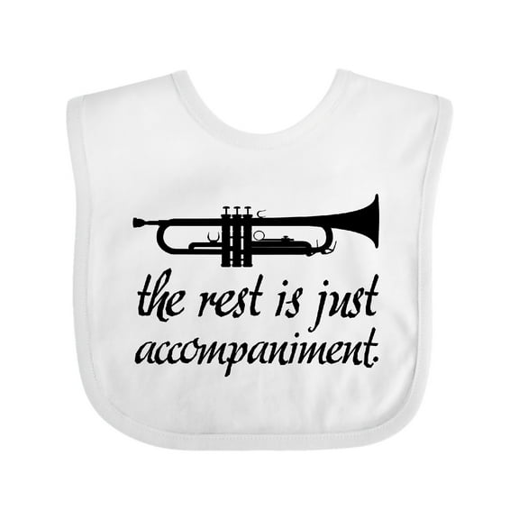 Inktastic Trumpet Music Joke Boys or Girls Baby Bib