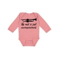 thumbnail image 1 of Inktastic Trumpet Music Joke Boys or Girls Long Sleeve Baby Bodysuit, 1 of 5