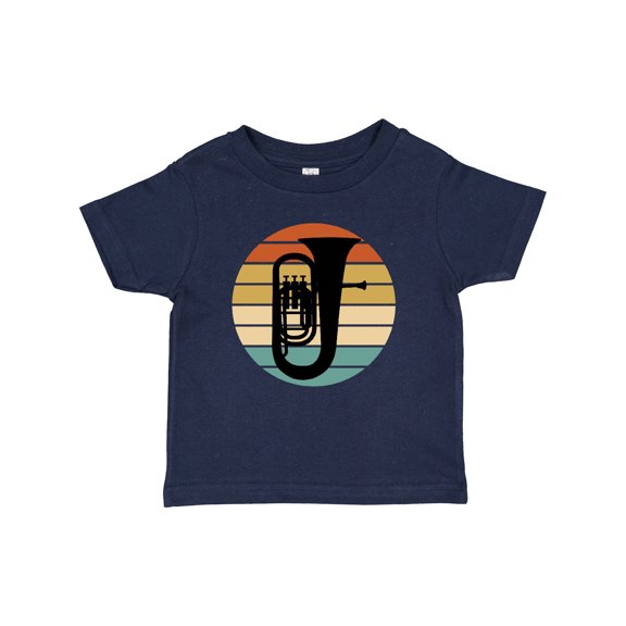 Inktastic Tuba Music Retro Sunset Silhouette Boys or Girls Baby T-Shirt