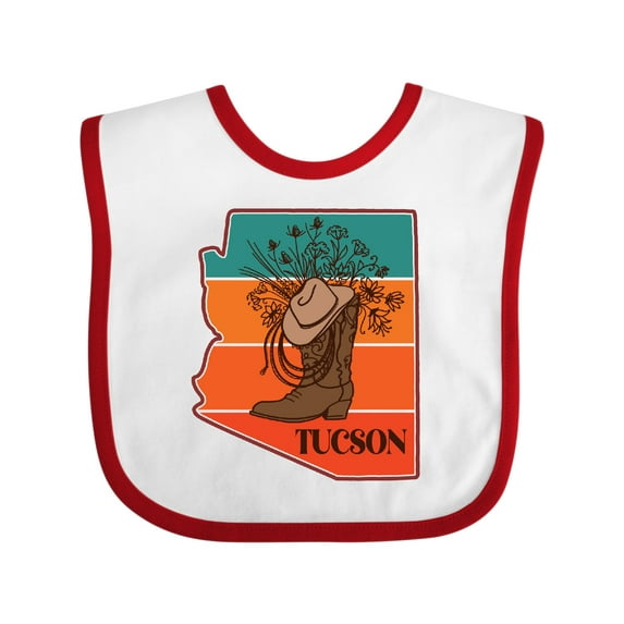 Inktastic Tucson Arizona Vintage Girls Baby Bib