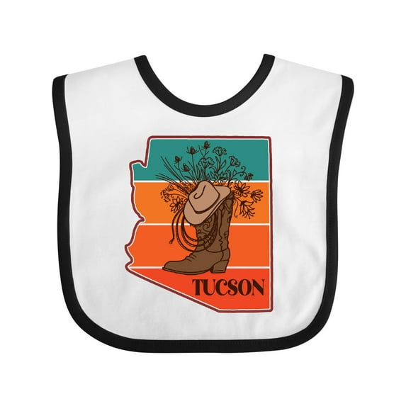 Inktastic Tucson Arizona Vintage Girls Baby Bib