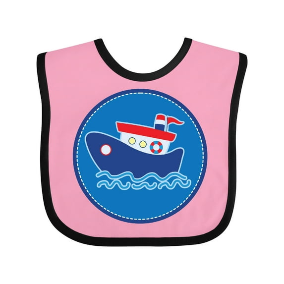 Inktastic Tug Boat Nautical Sea Boys or Girls Baby Bib