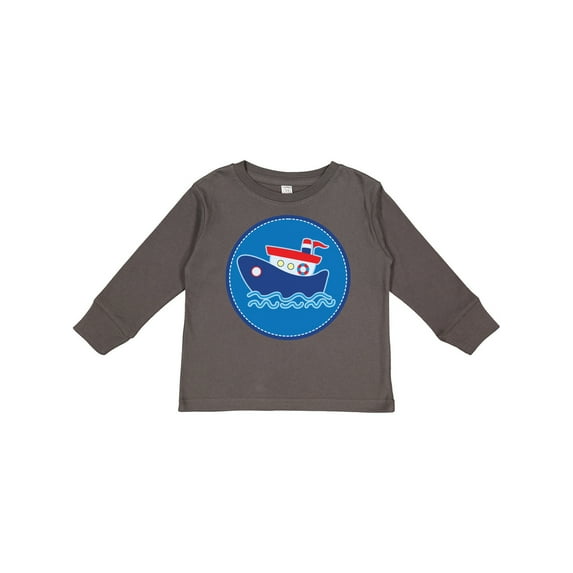 Inktastic Tug Boat Nautical Sea Boys or Girls Long Sleeve Toddler T-Shirt