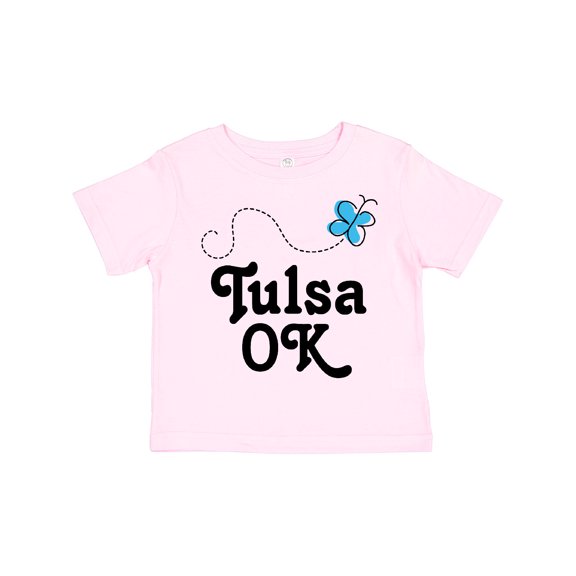 Inktastic Tulsa Oklahoma Butterfly Boys or Girls Toddler T-Shirt