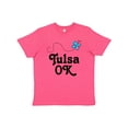 thumbnail image 1 of Inktastic Tulsa Oklahoma Butterfly Youth T-Shirt, 1 of 5