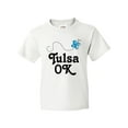 thumbnail image 1 of Inktastic Tulsa Oklahoma Butterfly Youth T-Shirt, 1 of 5