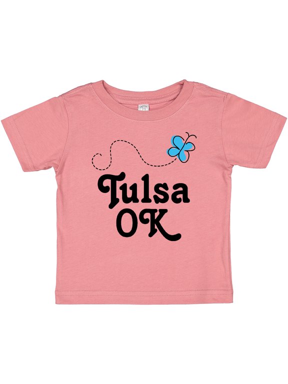 Tulsa Oklahoma butterfly Girls Baby T-Shirt