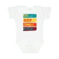 thumbnail image 1 of Inktastic Tumbling Gift Eat Sleep Tumble Repeat Boys or Girls Baby Bodysuit, 1 of 5