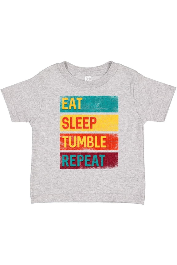Tumbling Gift Eat Sleep Tumble Repeat Boys or Girls Toddler T-Shirt