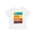 thumbnail image 1 of Inktastic Tumbling Gift Eat Sleep Tumble Repeat Boys or Girls Toddler T-Shirt, 1 of 5