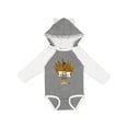thumbnail image 1 of Inktastic Turkey Holding a Sign Says Eat Pizza Boys or Girls Long Sleeve Baby Bodysuit, 1 of 5