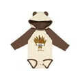 thumbnail image 1 of Inktastic Turkey Holding a Sign Says Eat Pizza Boys or Girls Long Sleeve Baby Bodysuit, 1 of 5