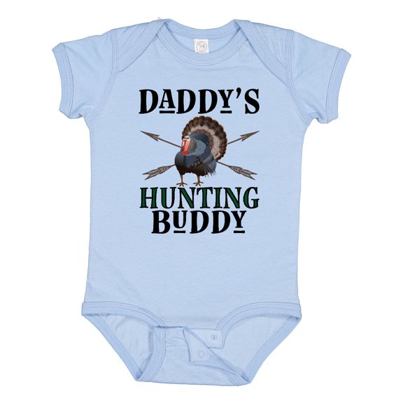 Inktastic Turkey Hunter Daddys Hunting Buddy Boys Baby Bodysuit