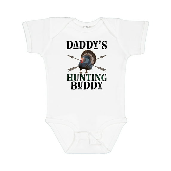 Inktastic Turkey Hunter Daddys Hunting Buddy Boys Baby Bodysuit