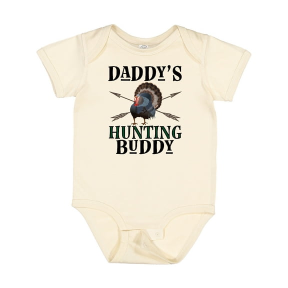 Inktastic Turkey Hunter Daddys Hunting Buddy Boys Baby Bodysuit