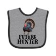 thumbnail image 1 of Inktastic Turkey Hunting Future Hunter Boys Baby Bib, 1 of 4