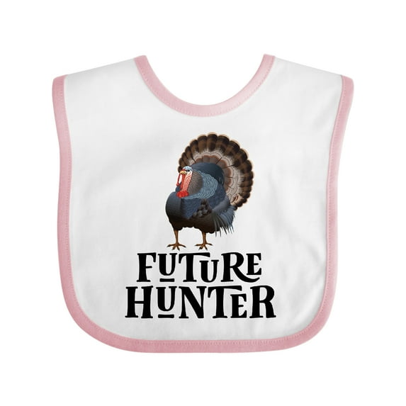 Inktastic Turkey Hunting Future Hunter Boys Baby Bib