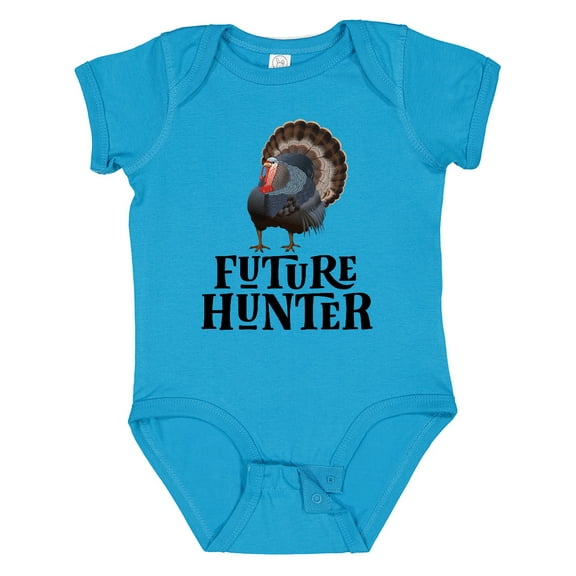 Inktastic Turkey Hunting Future Hunter Boys Baby Bodysuit