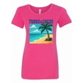 thumbnail image 1 of Inktastic Turks & Caicos Beach Paradise Palm Tree Women's T-Shirt, 1 of 5