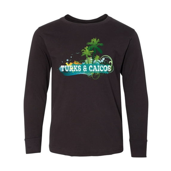 Inktastic Turks and Caicos Islands Long Sleeve Youth T-Shirt