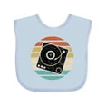 thumbnail image 1 of Inktastic Turn Table Record Player Retro Boys or Girls Baby Bib, 1 of 4